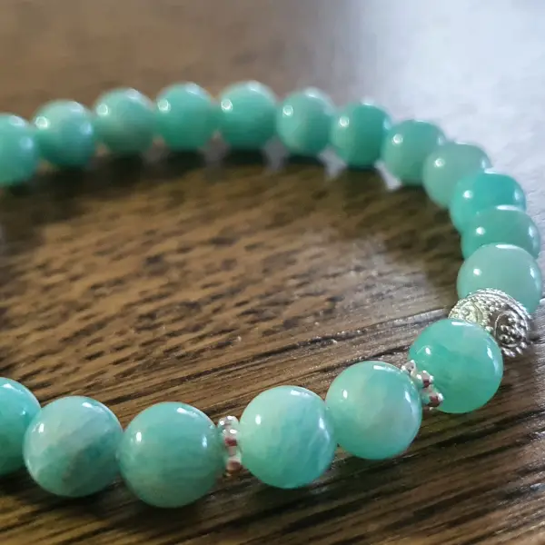 Heilstein Armband Amazonit